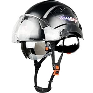 DarlingSafe Safety Helmet with Visor Adjustable Size Hard Hat Visor ...