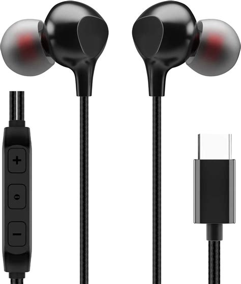 Ambrane Type-C Wired in Ear Earphones, 10Mm Bass Drivers, Inline ...