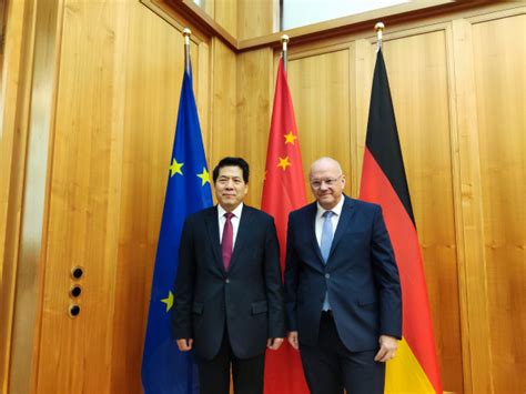 中国政府欧亚事务特别代表李辉同德国外交部国务秘书米夏埃利斯举行会谈