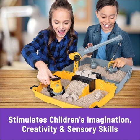 Kinetic Sand Construction Site Folding Sandbox, Hobbies & Toys, Toys ...