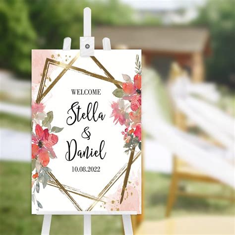 Wodevor Personalized Wooden Wedding Entrance Welcome Sign - India | Ubuy