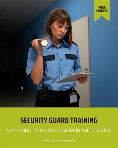 FREE Security Guard Training Program. Empower Your Future with CIWA ...
