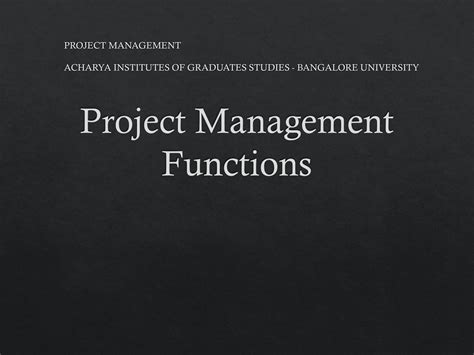 Image result for Project Management Functions