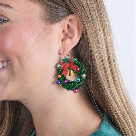 Christmas Wreath Earrings | Marleylilly