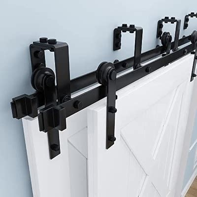 ZEKOO 4 FT Bypass Barn Door Hardware Kit Double India | Ubuy