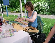 Image result for Rigid Heddle Weaving with Pick Up Sticks