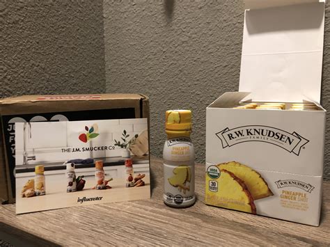 R.W Knudsen juice shots! I got Pineapple Ginger...not too bad but the ...