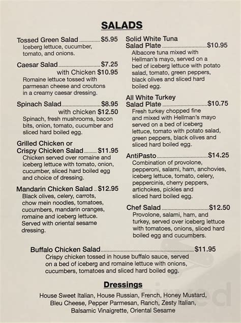 Harvest menus in Queensbury, New York, United States