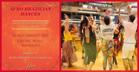 AFRO-BRAZILIAN DANCES, Aro Valley Community Centre, 48 Aro St, Aro ...