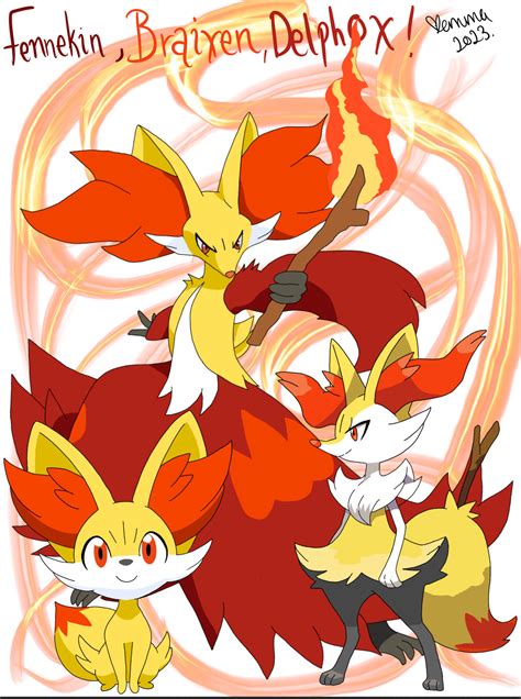 Fennekin evolution by yumiOkami on DeviantArt