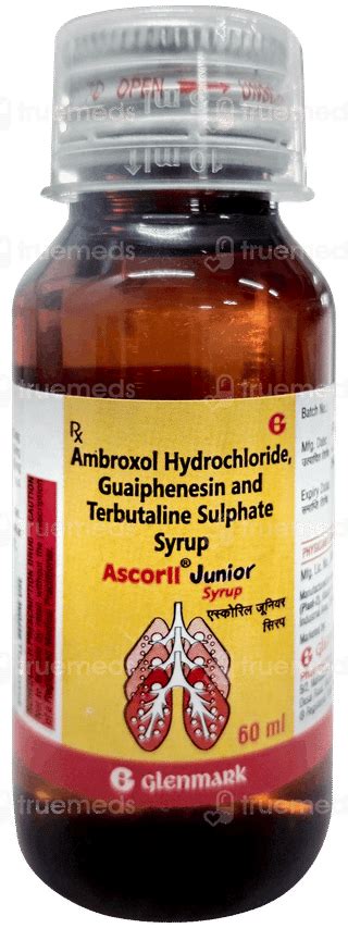 Ascoril Junior Syrup 60ml - Uses, Side Effects, Dosage, Price | Truemeds