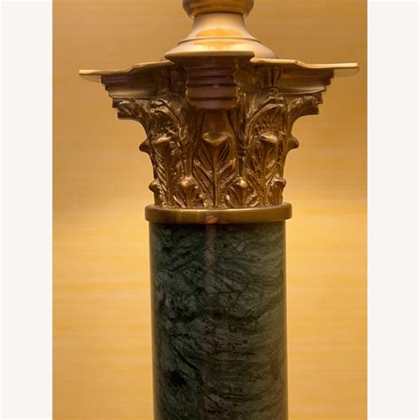 Antique Green Marble Floor Lamp at Jay Hunter blog