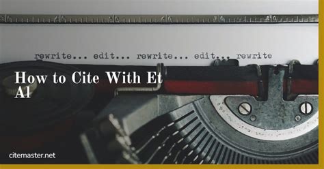 Image result for Example Citation Using Et Al