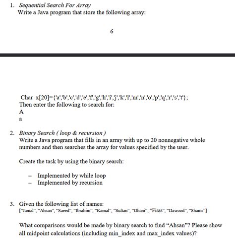 Image result for Sequential Search Java