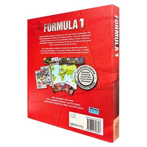 The Memorabilia Collection: Formula 1 Book by Igloo – Jaiman Toys