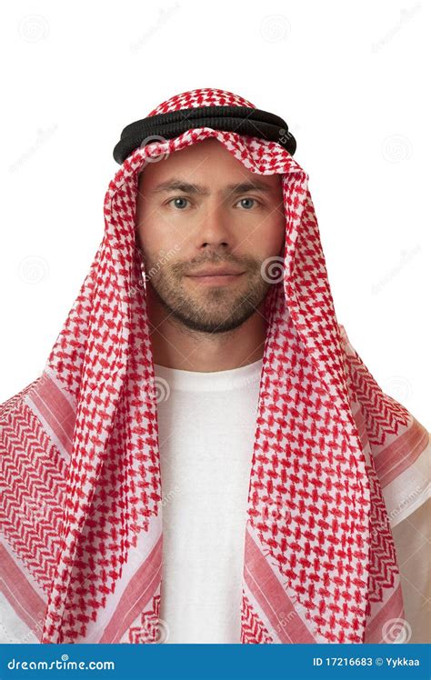 Man in Arabic headdress. stock image. Image of clothing - 17216683