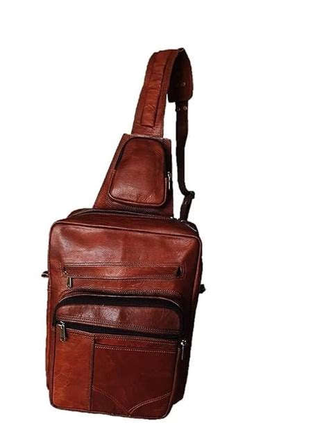 Leather Stylish Unisex Cross Body Backpack – Pranjalshouse