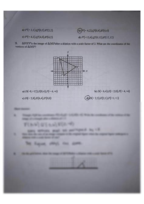 Image result for Dilation Math Problems