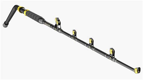 Bent Butt Short Dredge Fishing Rod Blue Marlin Tournament 3D | 3D ...