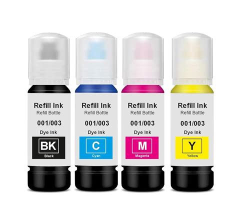 Kalar 003 Ink for Epson L3110, L3150, L3250, L3252 L3115, L3116, L3101 ...