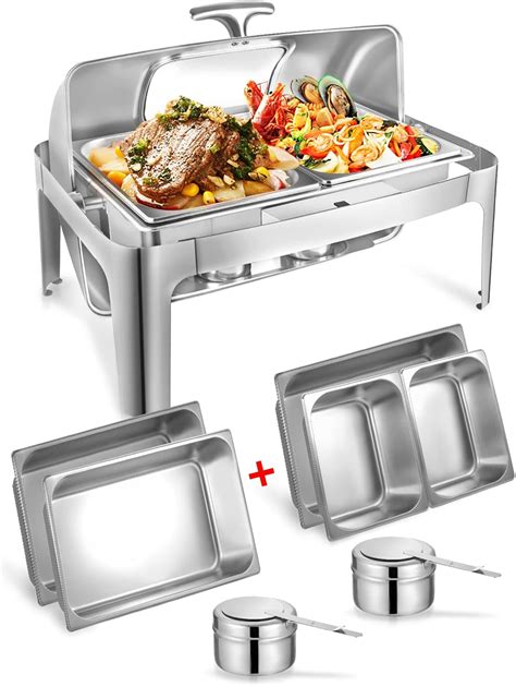 Granvell Rectangular Chafing Dish Buffet Set - India | Ubuy