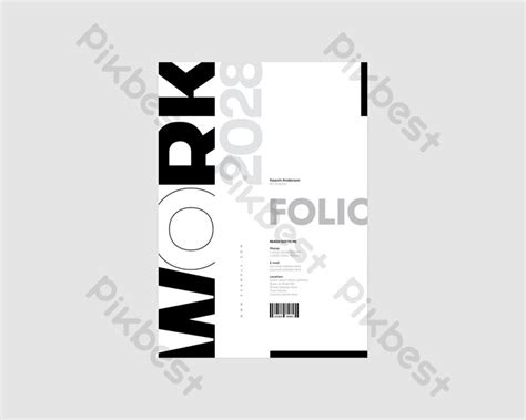 Portfolio Cover For Graphic Design Work | EPS Free Download - Pikbest