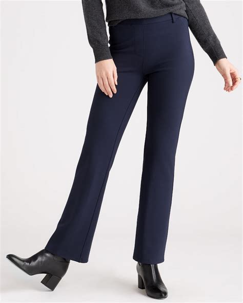 Ultra-Stretch Ponte Bootcut Pants - 30" inseam
