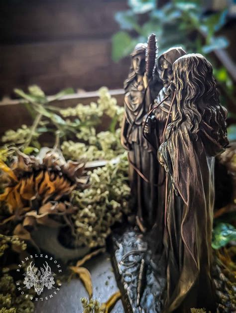 The Three Fates - Moirai - Statue - Curated by Bramble & Bone