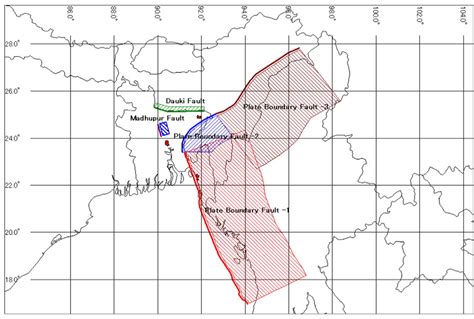 Fault Map Of Bangladesh