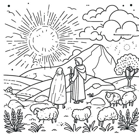 Coloring Pictures Of Abraham And Isaac