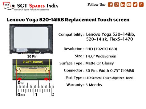 Lenovo Yoga 520-14IKB Replacement Touch screen – SHREE GANESH TECHNOLOGIES
