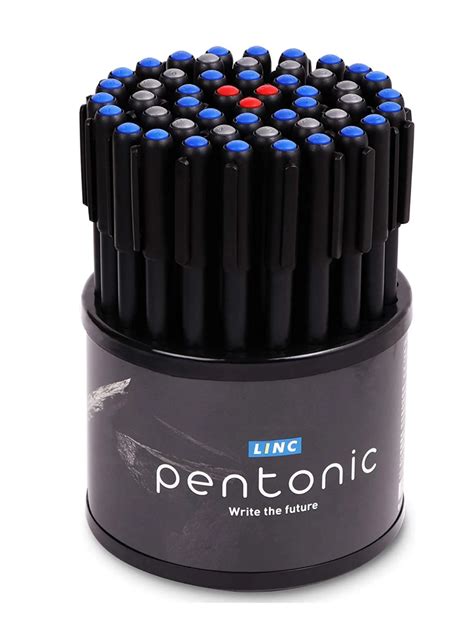 Linc Pentonic Multi Colour 0.7 mm Ball Point Pen Blue, Black and Red ...