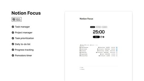 Image result for Notion Focus Timer