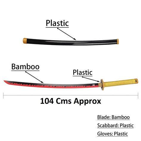 Demon Slayer Tsugikuni Yoriichi Nichirin Wooden Blade Katana for Cospl