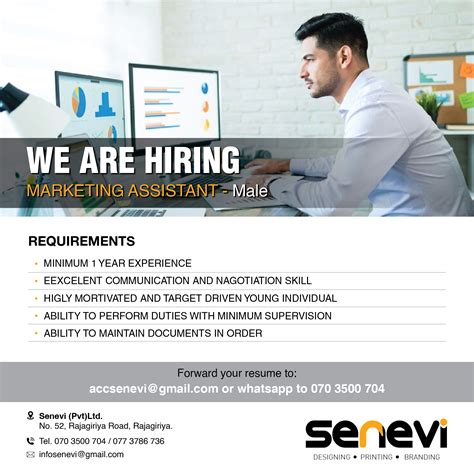 We Are Hiring Marketing Assistant!