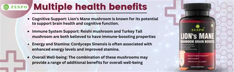 Buy ZESPO Lion's Mane Mushroom Capsules - Cognitive & Immune Support ...