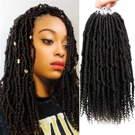Buy 6 Packs Bomb Twist Crochet Hair 14 Inch Spring Twist Crochet Braids ...