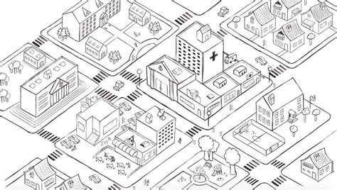 Cartoon Town Map | Freelancer