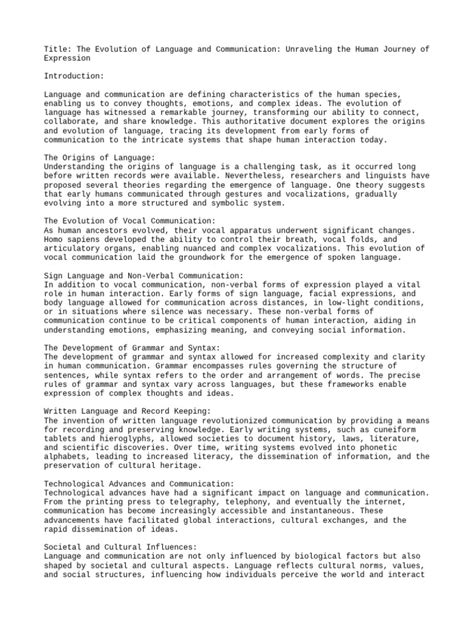 Image result for Language Evolution Flow Chart