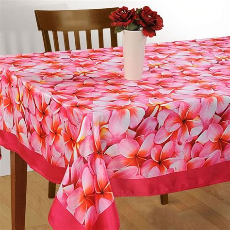 Swayam Amyra Printed 6 Seater Rectangular Table Cover - 702 | Pink | 1 ...