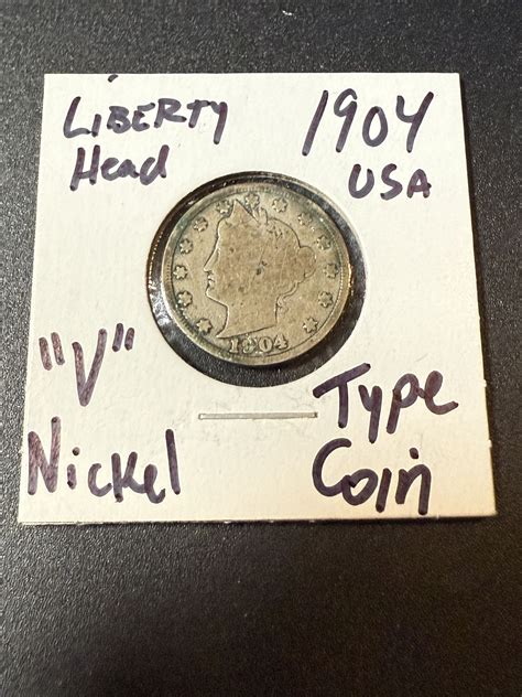 1904 Liberty Head V Nickel 5 Cents - For Sale, Buy Now Online - Item ...