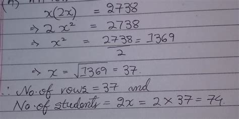 For a parade, a group of students marched in a rectangular formation ...