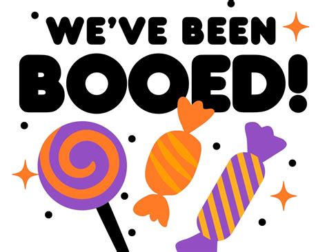 Free Printable We've Been Booed Sign