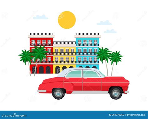 Cuba Streets Travel Composition Stock Vector - Illustration of elements ...