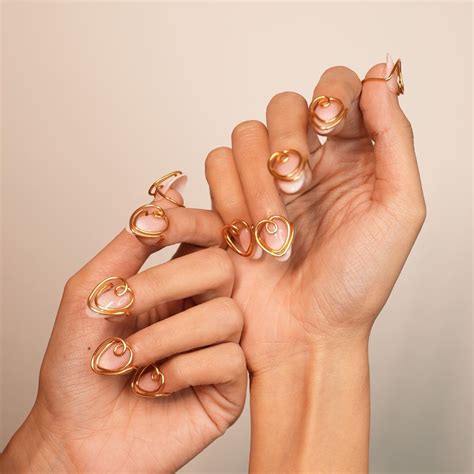 Heart Nail Rings – Eurumme