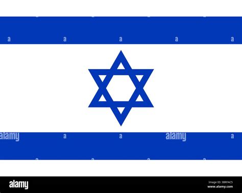 Flag of Israel – national blue and white banner with Star of David, official emblem of the State ...