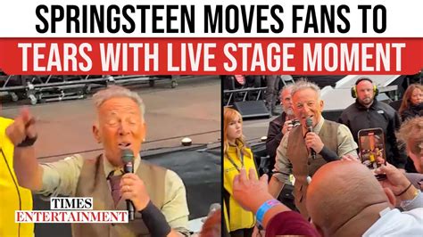 Bruce Springsteen Moves Fans To Tears At Liverpool Concert With ...