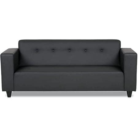 FURNY Dublin 3 Seater Sofa Set in Leatherette (Brown) | Premium Sofas ...