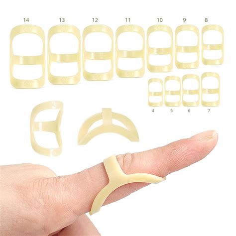 Amazon.com: Oval Finger Splint 11pcs, Sizes 4-14, Mallet Finger Splint Trigger Finger Splint for ...