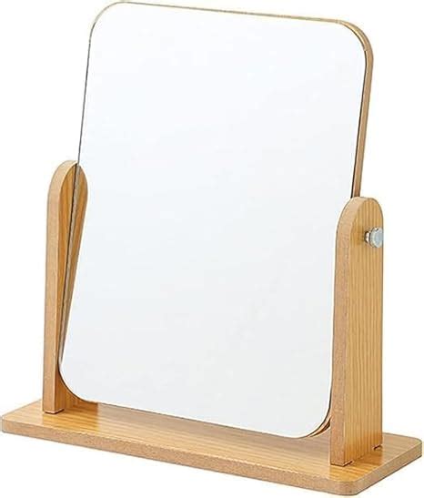 Snivy Wooden Desk Square Makeup Mirror, Small Size use for Home ...